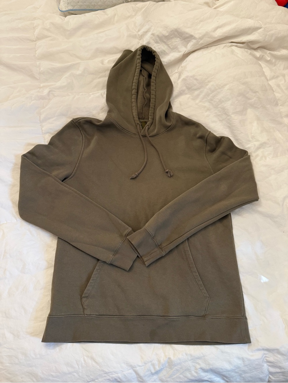 SKIMS Men's Hooded Pullover in Olive